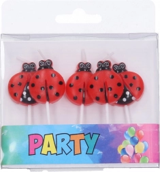 Partykaarsjes Lieveheersbeestje - Set van 5 stuks