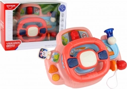 Interaktív, többfunkciós vezetési szimulátor rózsaszín kormánnyal