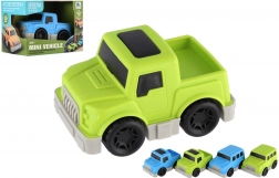 Mini automobilino di plastica a retrocarica 9 cm – 4 tipi