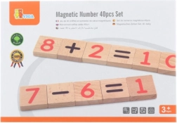 Magnetic Wooden Numbers 40 pcs