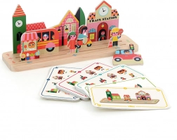 Vilac Wooden Game Build it Right! City