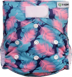 T-TOMI Couche-culotte AIO - set de change à scratch Feathers