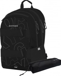 OXYBAG Sac à dos étudiant + trousse OXY Sport Font White