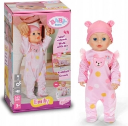 bambola interattiva baby born emily walk with me 43 cm