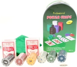 Poker Set in a Tin Box