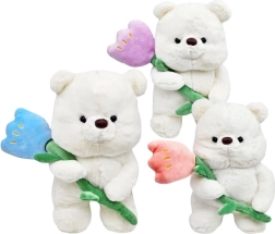 Bamse med blomst Love 30 cm