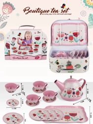 Metal Tea Set in a Carry Case