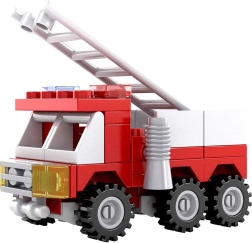 kompatybilne klocki bloxo strażacy – auto, 53 elementy