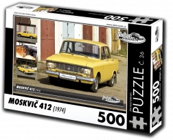 RETRO-AUTA puzzle Moskvich 412 (1974) – 500 pieces
