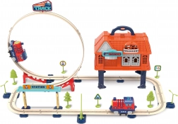 Circuit de train en valisette 69 pièces