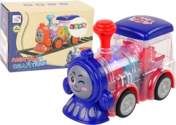 LED locomotive friction drive transparent