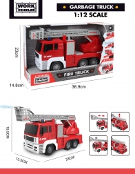 Gasilno vozilo 1:12 z lučmi, zvoki in vodno funkcijo