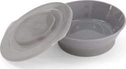 Twistshake miska sivá