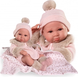 Poupée bébé réaliste Luca avec un corps tout en vinyle 42 cm