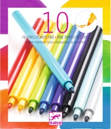 Pennarelli Djeco a punta fine, 10 pz