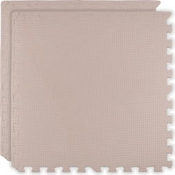 HUMBI schuimmat 120 × 60 cm – grote waterdichte schuimpuzzel, veilig, 2 stuks, lichtroze