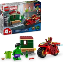 LEGO MARVEL Vasember motoron és Hulk 4+