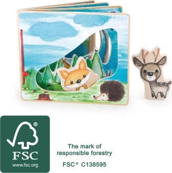 Interaktív fa képeskönyv Small Foot