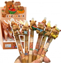 Automatischer radierbarer Stift mit 3D-Meerschweinchen, blaue Tinte