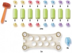 PlayEco hamerspel met gekleurde pinnen van gerecycled plastic