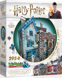 3D puzzle WREBBIT HARRY POTTER: Ollivanders Wand Shop and Scribbulus – 295 pieces
