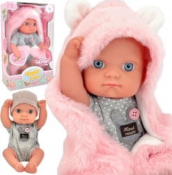Première Poupée Bébé WOOPIE ROYAL avec Couverture Lapin 23 cm