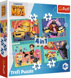 Puzzle 4 u 1 – ludi Minioni