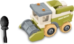 Toy Combine Harvester with Free Wheels