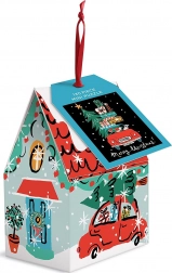 Galison Świąteczne auto puzzle 130 elementów