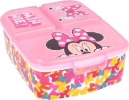 Gyerek uzsonnás multi box MINNIE egérrel, rekeszekkel
