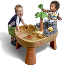 Table d’eau Parc des dinosaures avec bac à sable Step2 fontaine