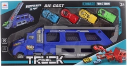 Kilövős kamion 4 kisautóval