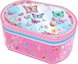 Hrací skříňka oválná - motýlci Pecoware