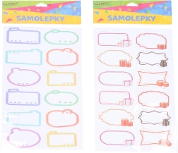 Etichette adesive con nome