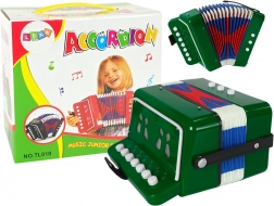 Accordion instrument for little musicians Green