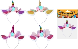 Cerchietto carnevalesco unicorno per bambini