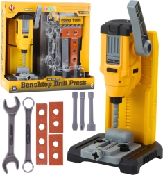 Kids’ tabletop workshop set with drill and tools, 18 pieces