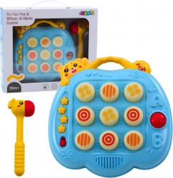 Gioco interattivo whac‑a‑mole con martelletto per bambini – blu