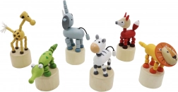 Animal safari en bois à presser