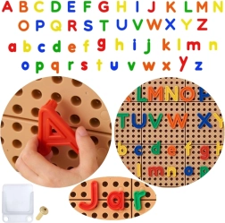Set alfabetico di lettere maiuscole e minuscole per pannelli STEM