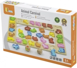 Gioco da tavolo in legno Carnevale degli animaletti