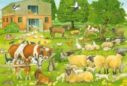 Farm Animal Families Puzzle 100 Pieces