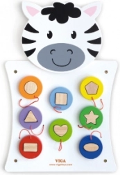 Houten wandbord Zebra Montessori VIGA