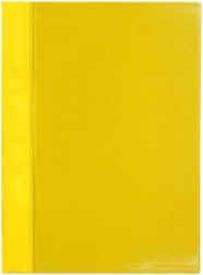 Classeur rapide A4 en PVC avec pochette avant transparente jaune