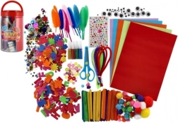 Creative kit for children in a plastic box 12 × 21 × 12 cm