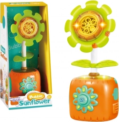 interactive sunflower bubble machine WOOPIE