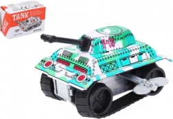 Metalowy nakręcany czołg