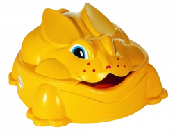 Bac à sable Lapin jaune avec couvercle
