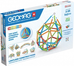 Geomag Supercolor construction set 142 pieces made from recycled plastic