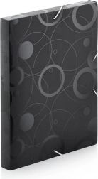 Scatola con elastico A4 nero e bianco